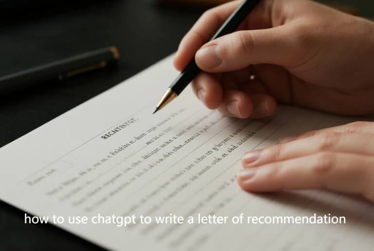 how to use chatgpt to write a letter of recommendation